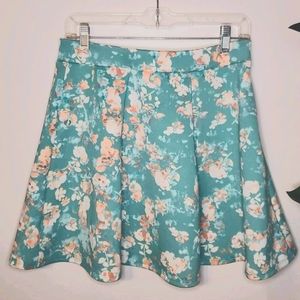 Floral skater skirt